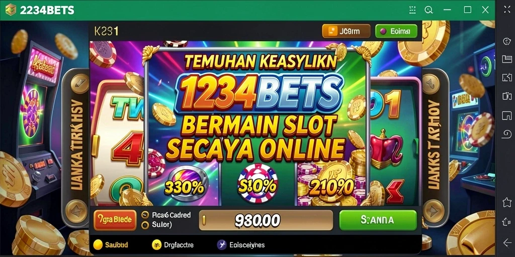 Screenshot gameplay 1234BETS menampilkan pengalaman slot yang menawan.
