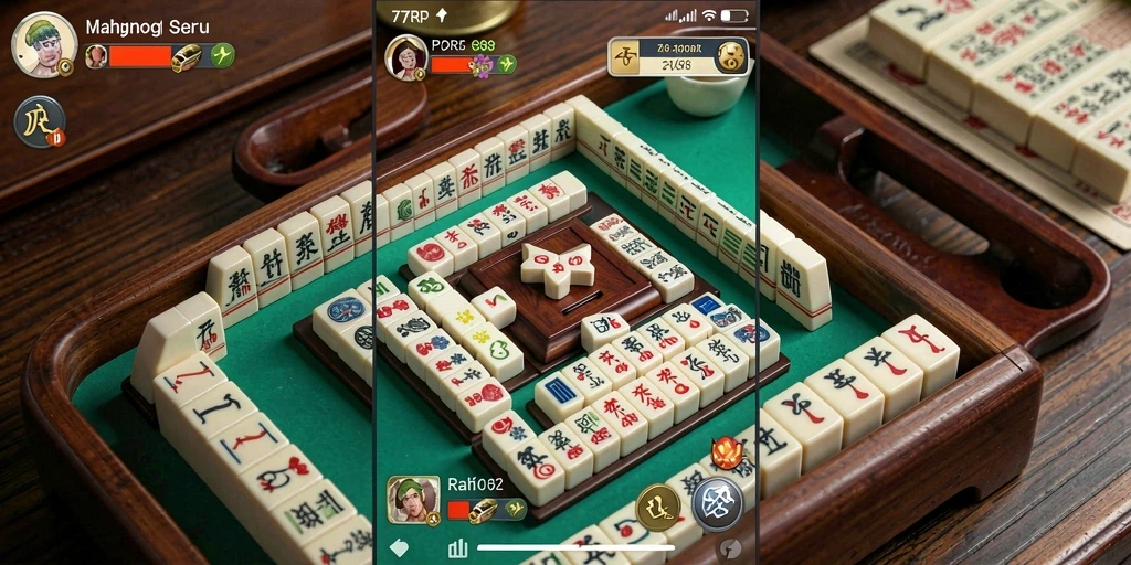 Tampilan gameplay Mahjong yang menarik di 77RP.