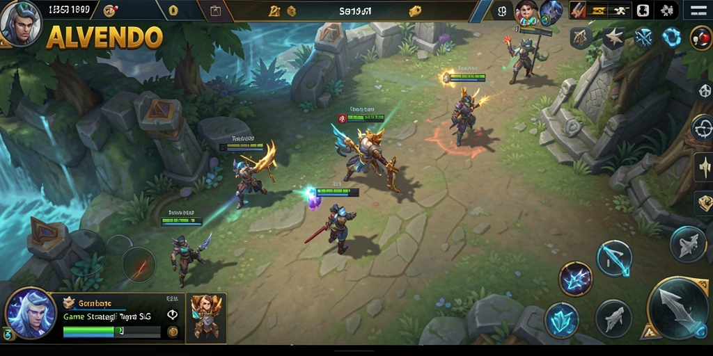Tampilan gameplay menarik dari ALVENDO dalam suasana SLG yang mendebarkan.