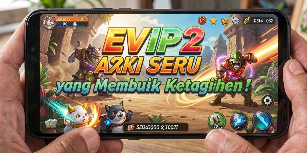Screenshot aksi seru dari gameplay EVIP2 di level menantang.