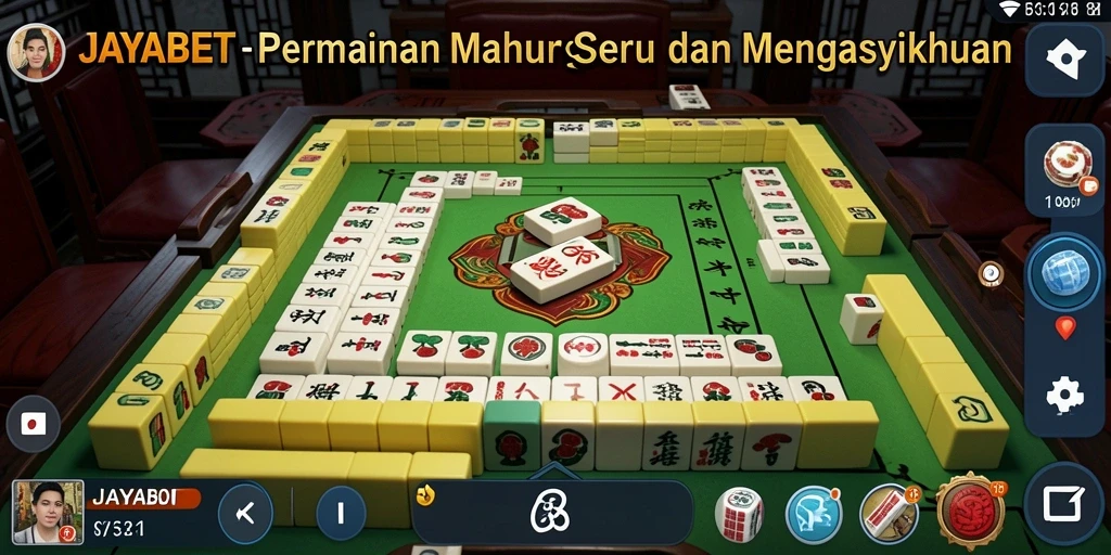 Tampilan menarik dari gameplay Mahjong JAYABET yang menantang.