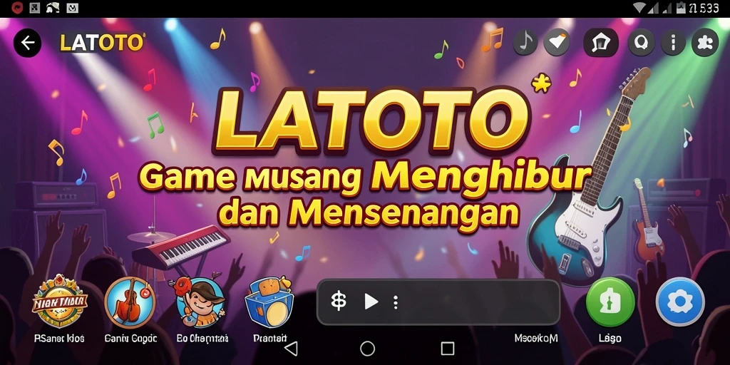 Tangkapan layar LATOTO menampilkan keseruan permainan musik yang interaktif.