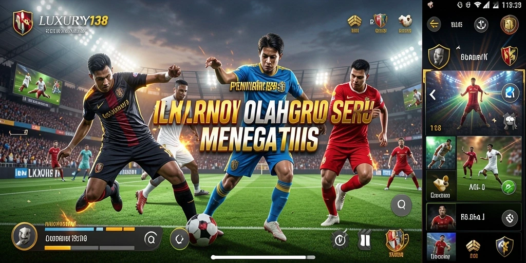 Screenshot gameplay LUXURY138 menampilkan aksi olahraga yang seru.