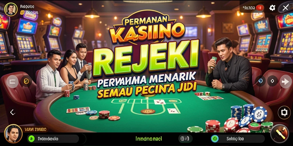 Tampilan gameplay menarik dari aplikasi REJEKI Kasino.