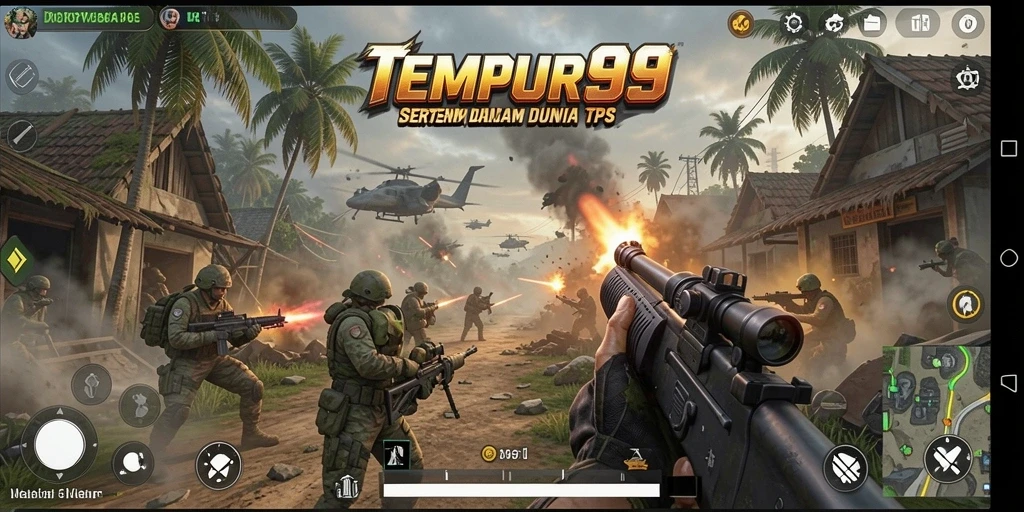 Tangkapan layar gameplay TPS yang mendebarkan.