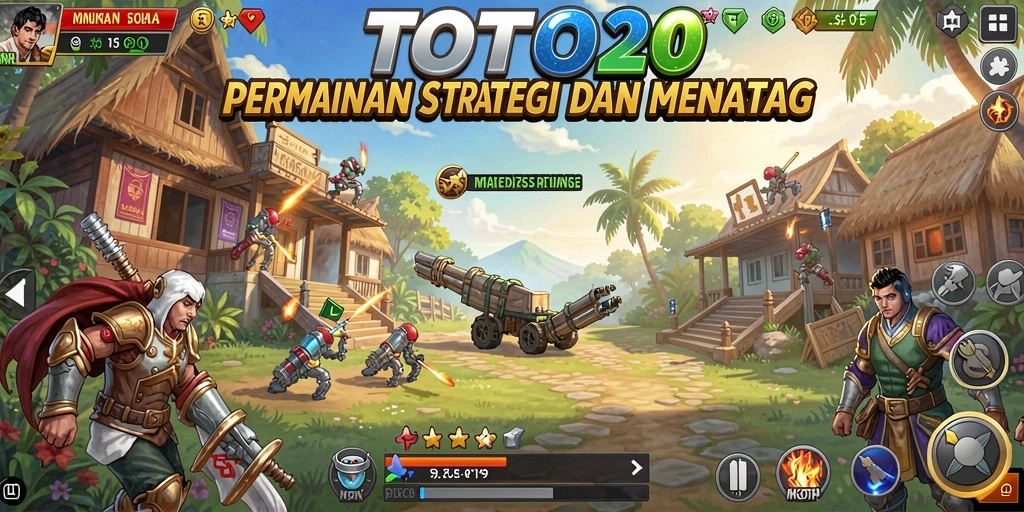 Screenshot gameplay TOTO20 menunjukkan strategi mendebarkan di lapangan.